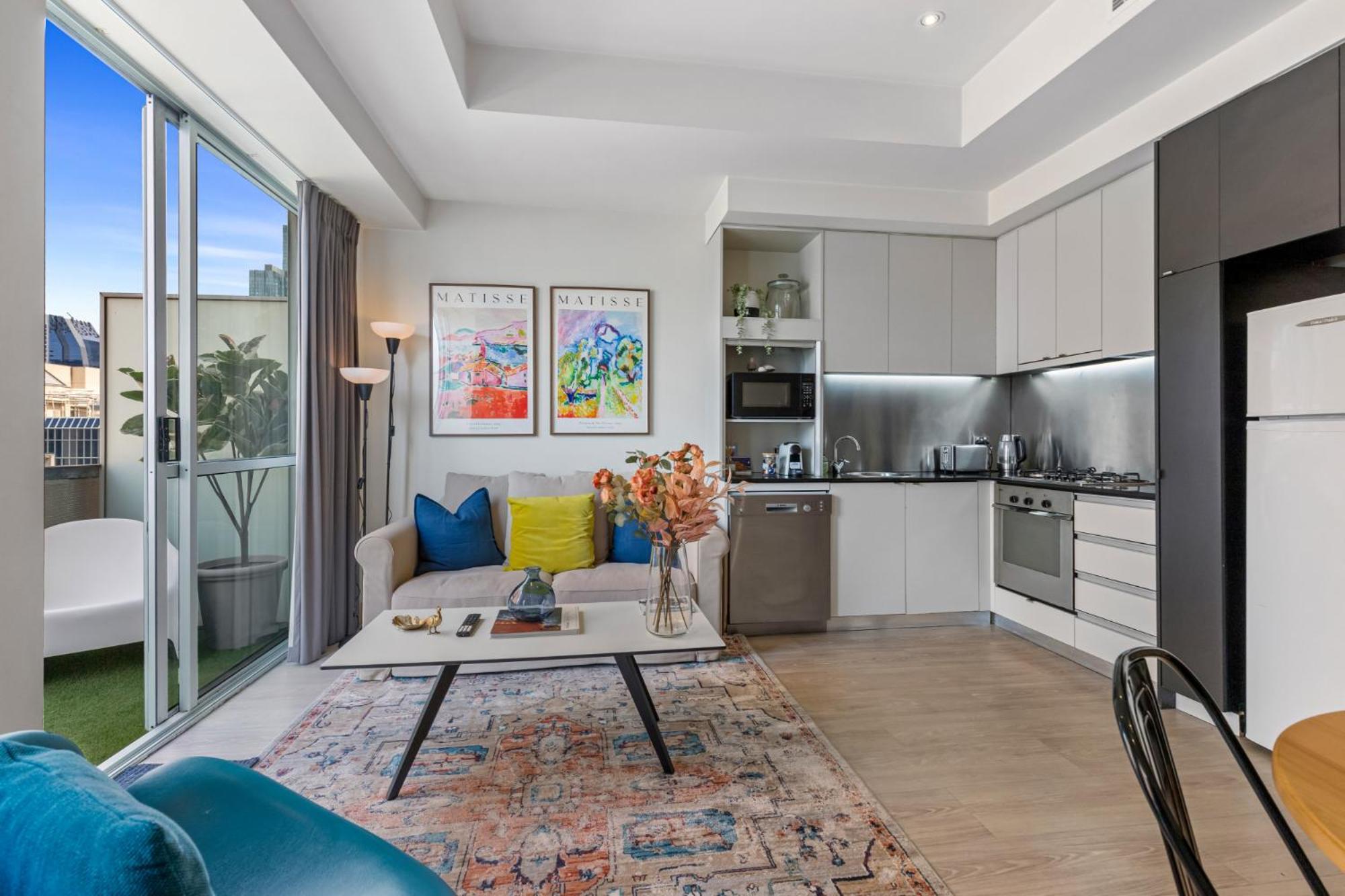 Sophisticated Cbd 2-Bed Apartment By Yarra River Мелбърн Екстериор снимка
